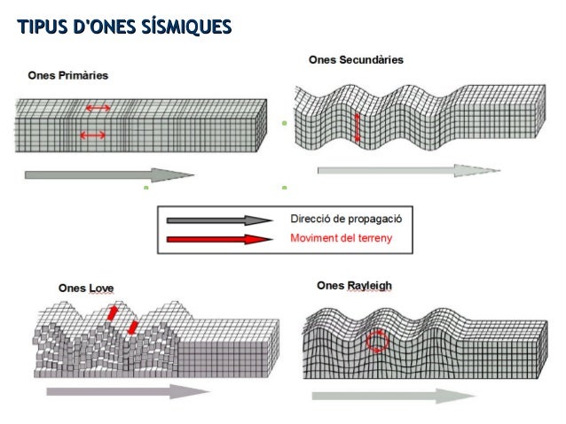 Resultat d'imatges de ones primaries, secundaries i superficials