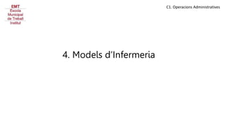 C1. Operacions Administratives
4. Models d’Infermeria
 