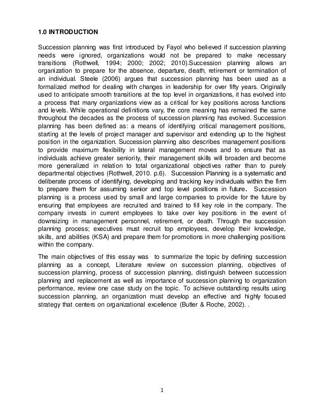 Succession essay picture