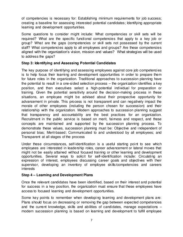 Succession planning essay paper 07 picture