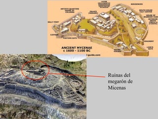 Ruinas del
megarón de
Micenas