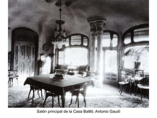 Salón principal de la Casa Batlló. Antonio Gaudí
 