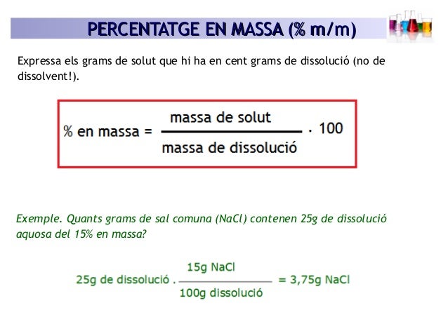 UD5 LES DISSOLUCIONS