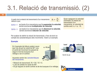 3.1. Relació de transmissió. (2)
35
 
