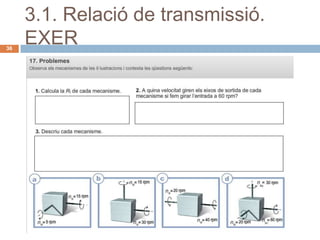 3.1. Relació de transmissió.
36
     EXER
 
