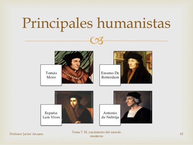 Resultado de imagen de Principales Humanistas