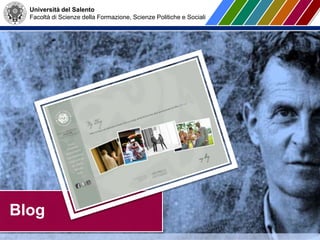 Università del Salento
Facoltà di Scienze della Formazione, Scienze Politiche e Sociali
Blog
 