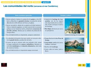 Las comunidades del norte (cercanas al mar Cantábrico)
 