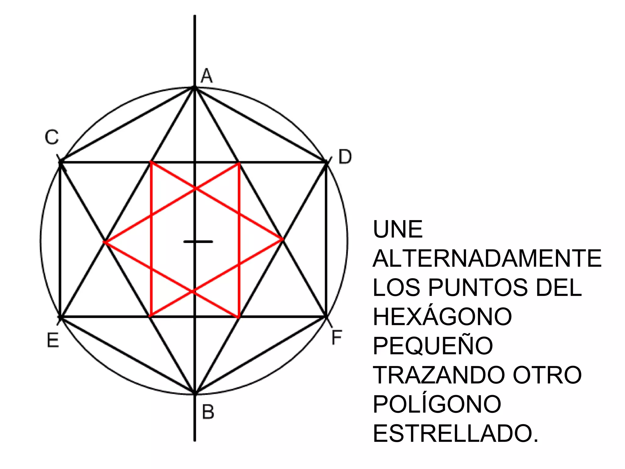 UNE LOS
PUNTOS
ADFBEC
TRAZANDO UN
HEXÁGONO

 