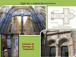 Siglo XI: CAMINO DE SANTIAGO
Catedral de
Santiago de
Compostela
 