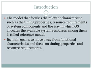 Reference model of real time system | PPTX