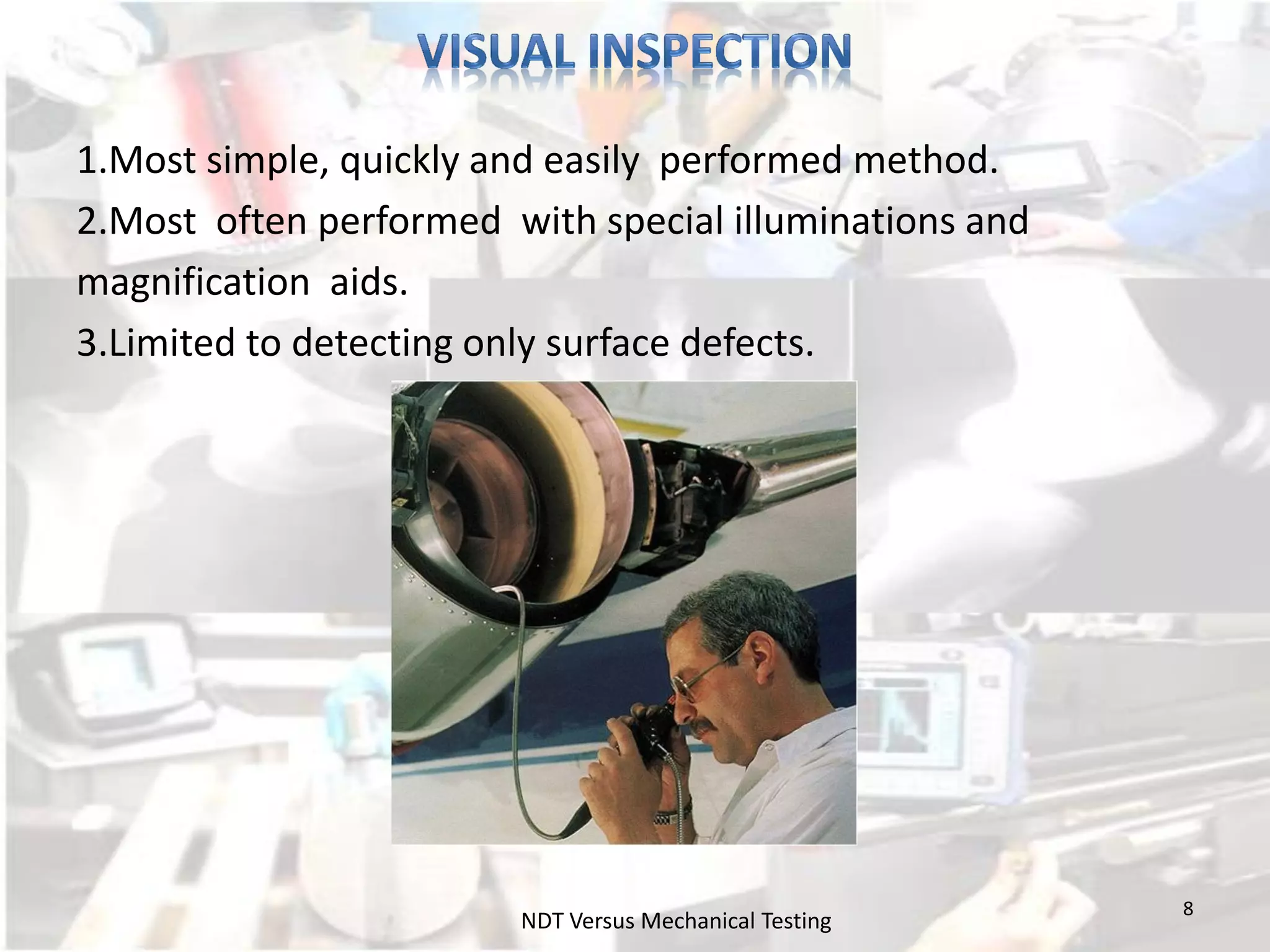 Non Destructive Testing Versus Destructive Testing | PDF