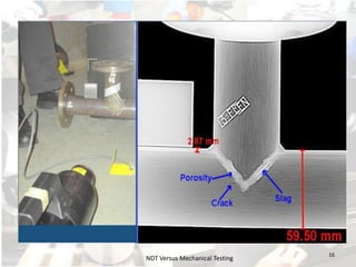 Comparative Material Testing Non Destructive Testing Versus Destructive Testing | PDF