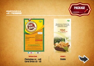 udaigali@hotmail.co.uk

                                                                  Ұ
                                                              HOARDINGS
                                                               PACKAGE
    udaigali@hotmail.co.uk
    +91 7702999595




                                 Software Used:   category:

                             Photoshop cs - cs6   Edable
                             Corel Draw x3 - x5
 