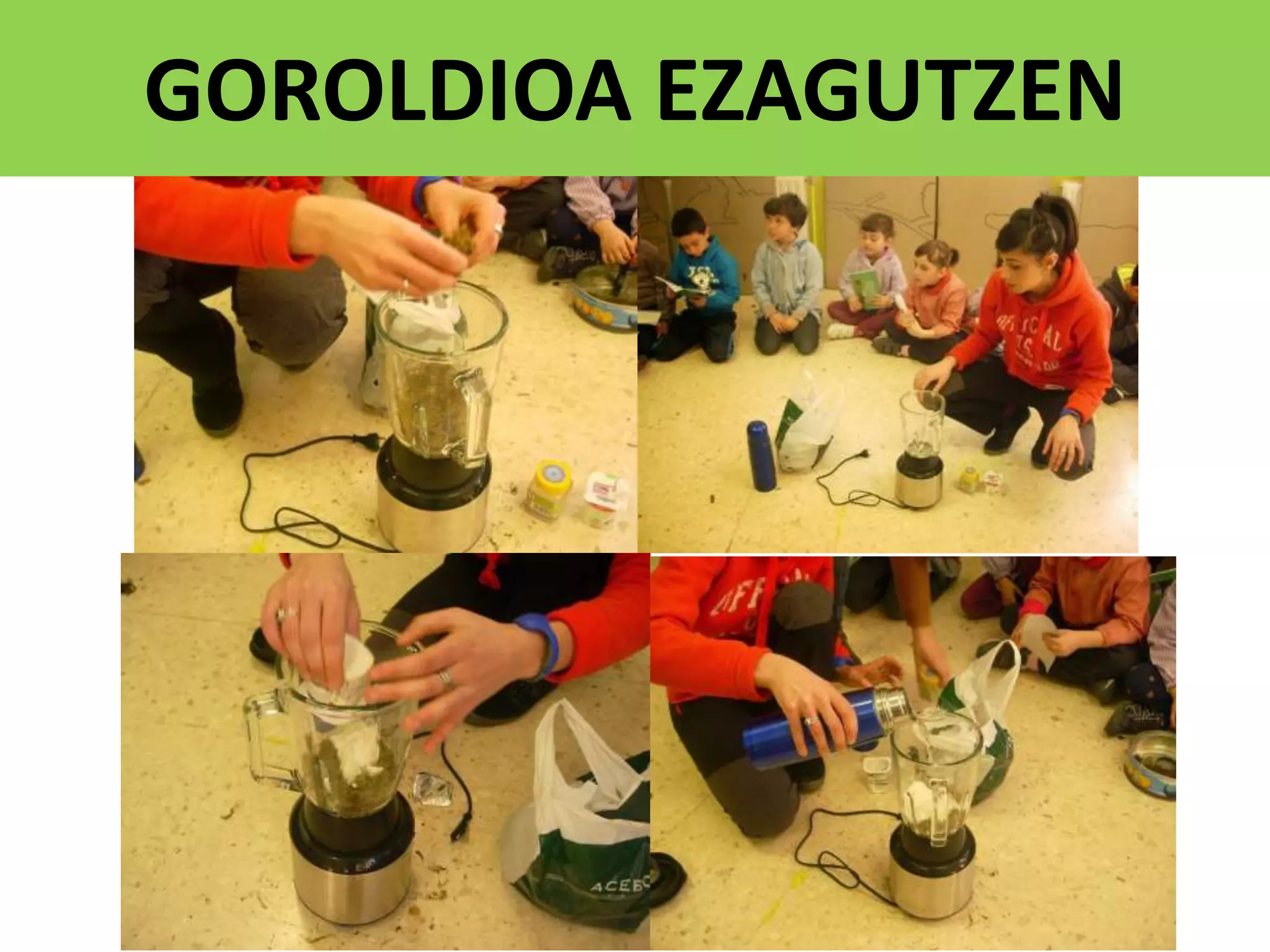 GOROLDIOA EZAGUTZEN
 