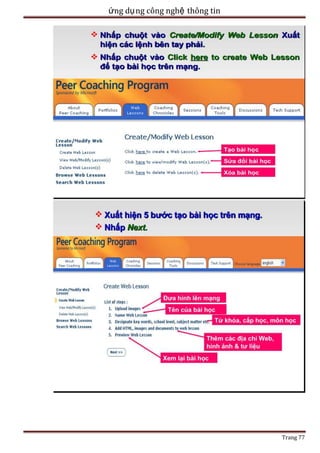 ứng dụ ng công nghệ thông tin

Trang 77

 
