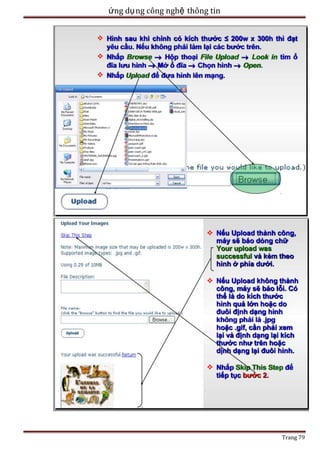 ứng dụ ng công nghệ thông tin

Trang 79

 