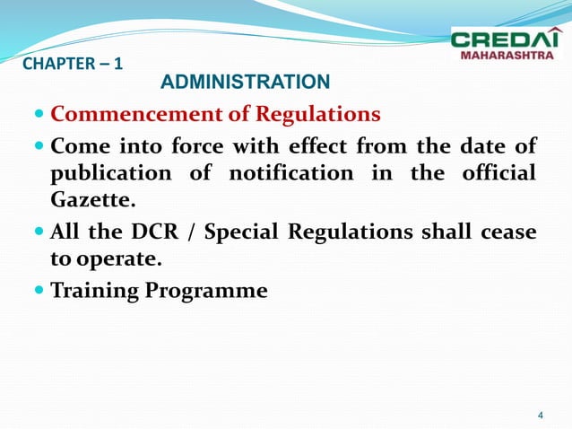 Udcpr Maharashtra