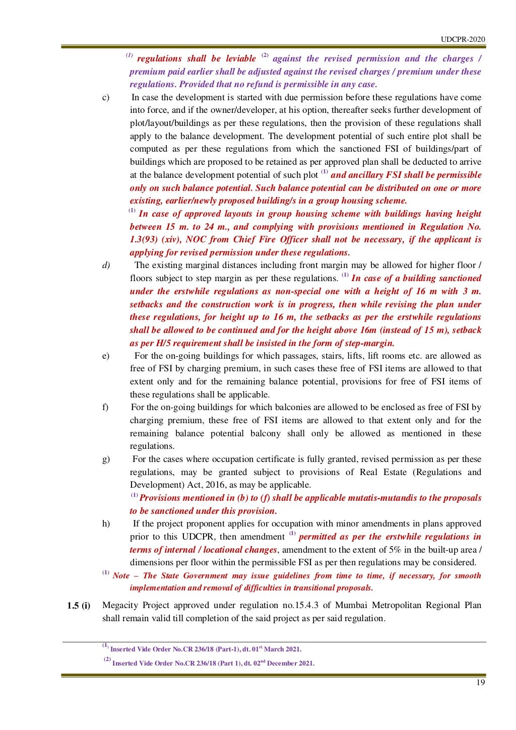 UDCPR Updated 30 01 22 pdf