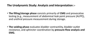 Urodynamics Study Examples Ude (urodynamic evaluation) | PPTX