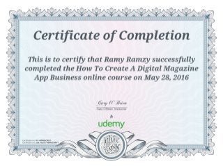 Udemy.com - How to create a Digital Magazine App Business