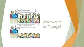Who Wants
to Change?
85
 