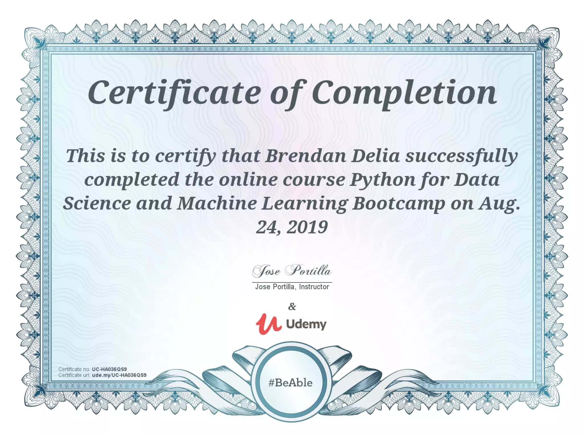Udemy Complete Python Data Science and Machine Learning Course ...