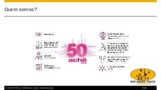 © 2016 SAP SE or an SAP affiliate company. All rights reserved. 3Public
QUEM SOMOS
Quem somos?
 