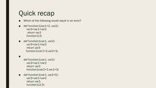 User Defined Functions PPT whole topic explained | PPTX