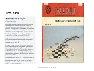 NPM i Norge
Simon Malkenes 06.02.2020
 