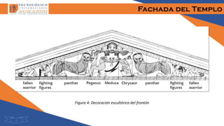 Fachada del Templo
Figura 4: Decoración escultórica del frontón
9
 