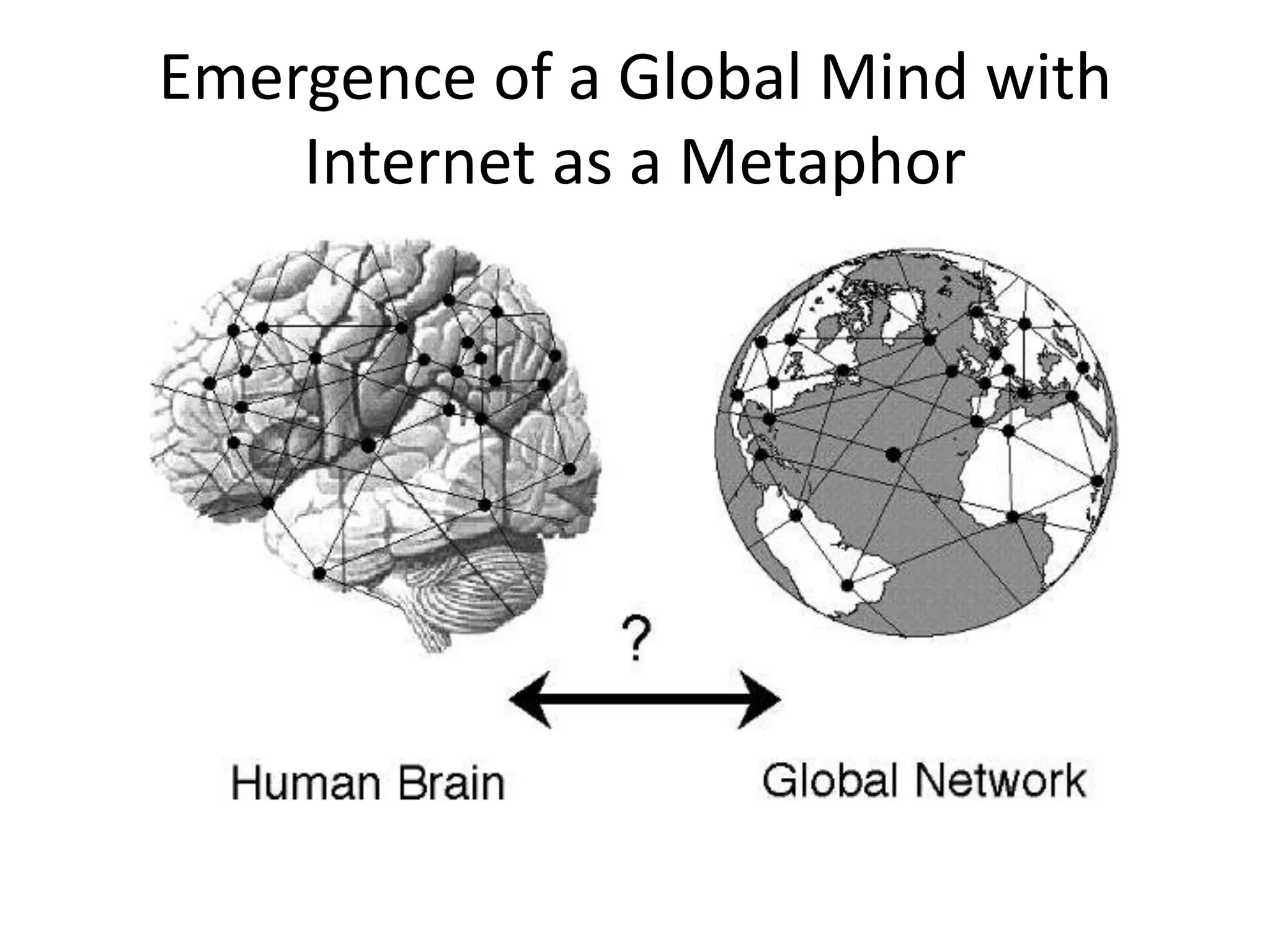 Emergence of a Global Mind with
Internet as a Metaphor
 