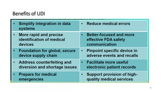 Benefits of UDI
29
 