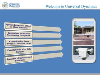 Welcome to Universal Dynamics
 