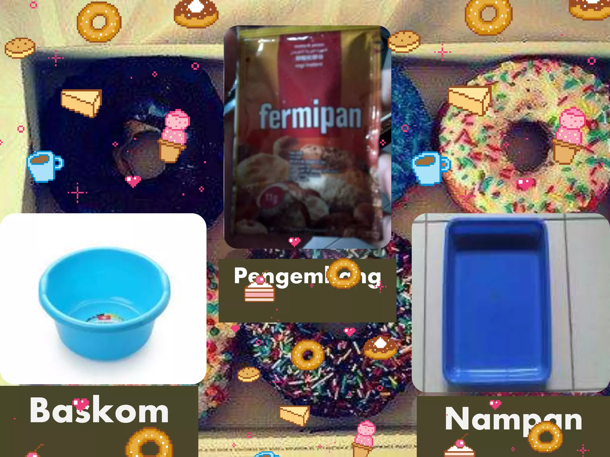 cara membuat donat presentasi kewirausahaan PPTX