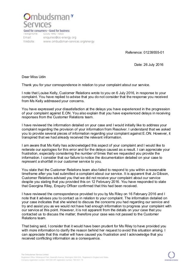 How To Write A Letter To The Energy Ombudsman How To Write A Letter To The Energy Ombudsman