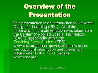 Udl Powerpoint | PPT