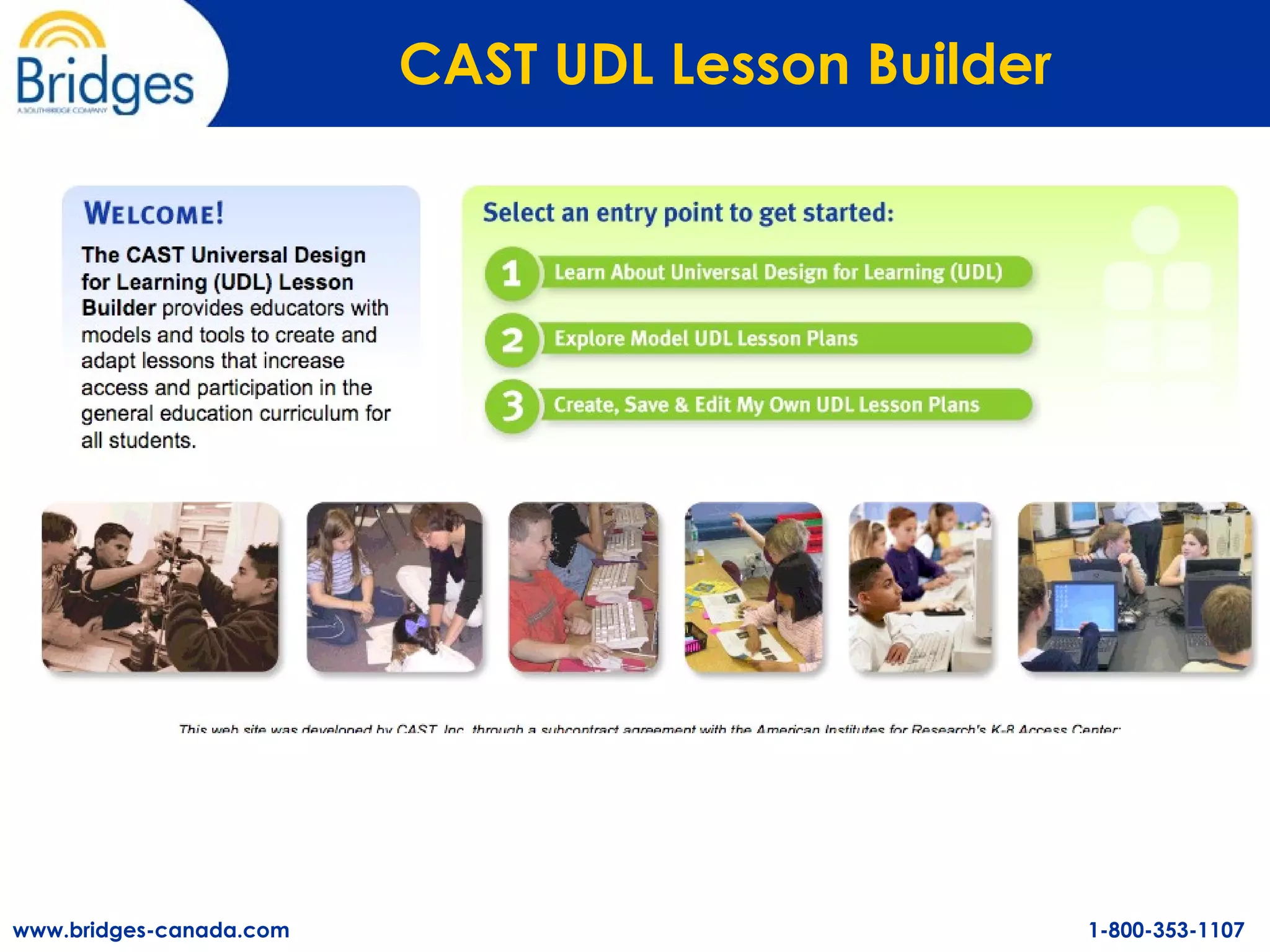 CAST UDL Lesson Builder 