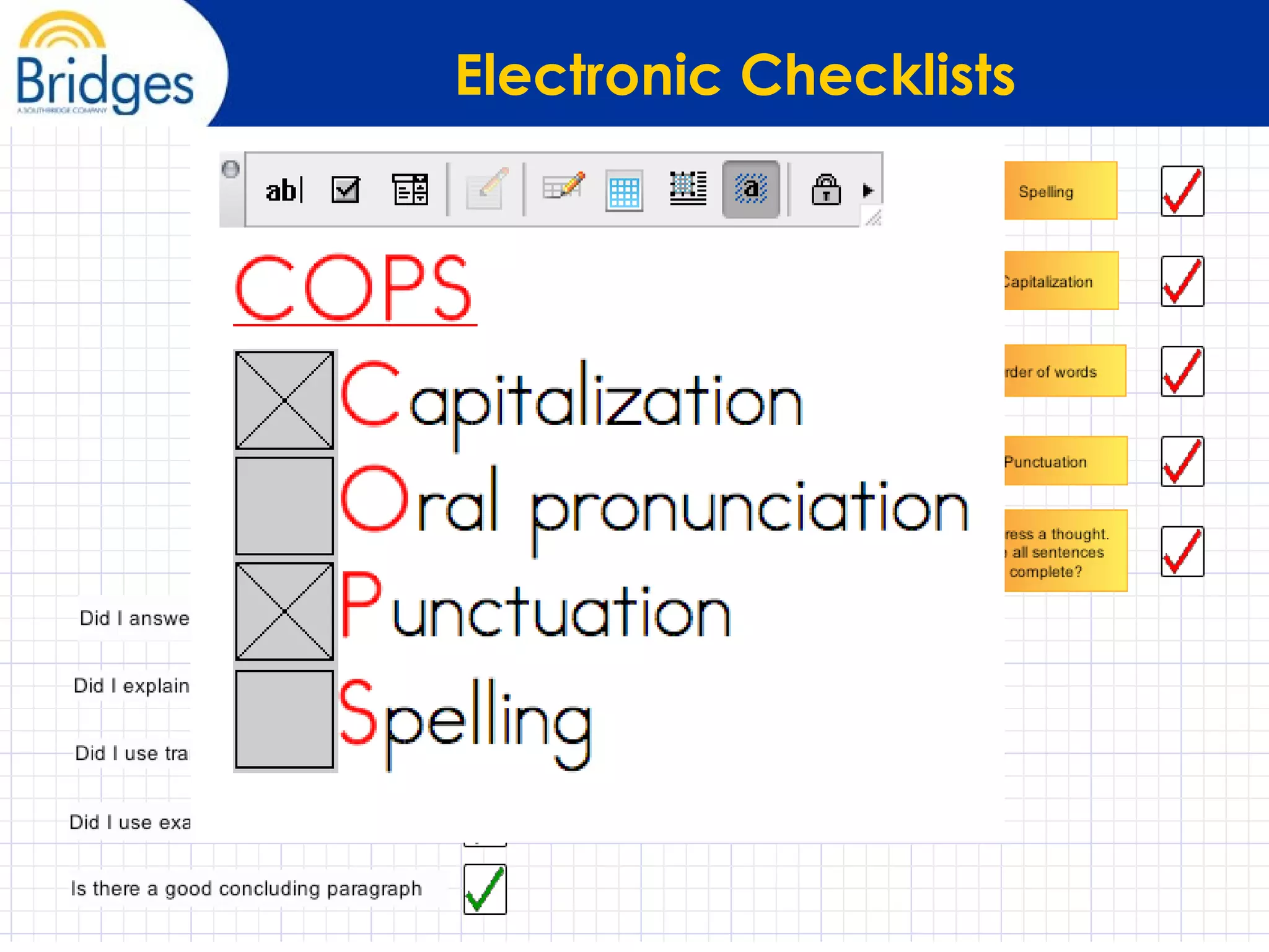 Electronic Checklists 