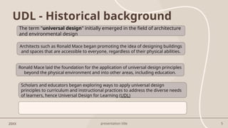 Universal Design for Learning - three principles | PPTX