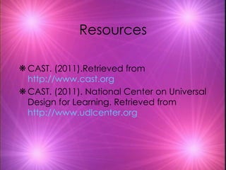 Universal Design for Learning | PPT
