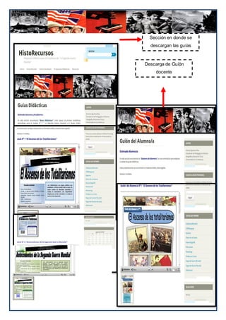 Sección en donde se
  descargan las guías



Descarga de Guión
    docente




                    122
 