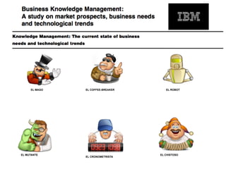 EL MAGO   EL COFFEE-BREAKER      EL ROBOT




EL MUTANTE                         EL CHISTOSO
               EL CRONOMETRISTA
 