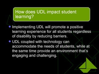 UDL Presentation - Module 3 - EDUC 7109 | PPT
