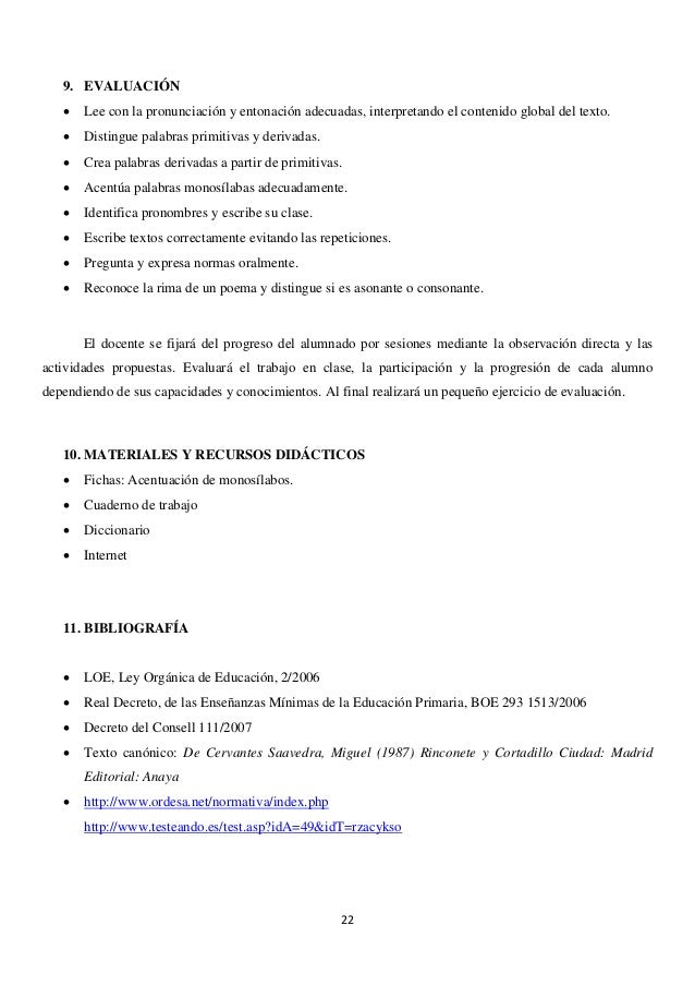 UNIDAD DIDÁCTICA DE LENGUA Y LITERATURA CASTELLANA DE 6º