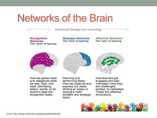 Networks of the Brain 
(Link: http://www.udlcenter.org/aboutudl/whatisudl) 
 