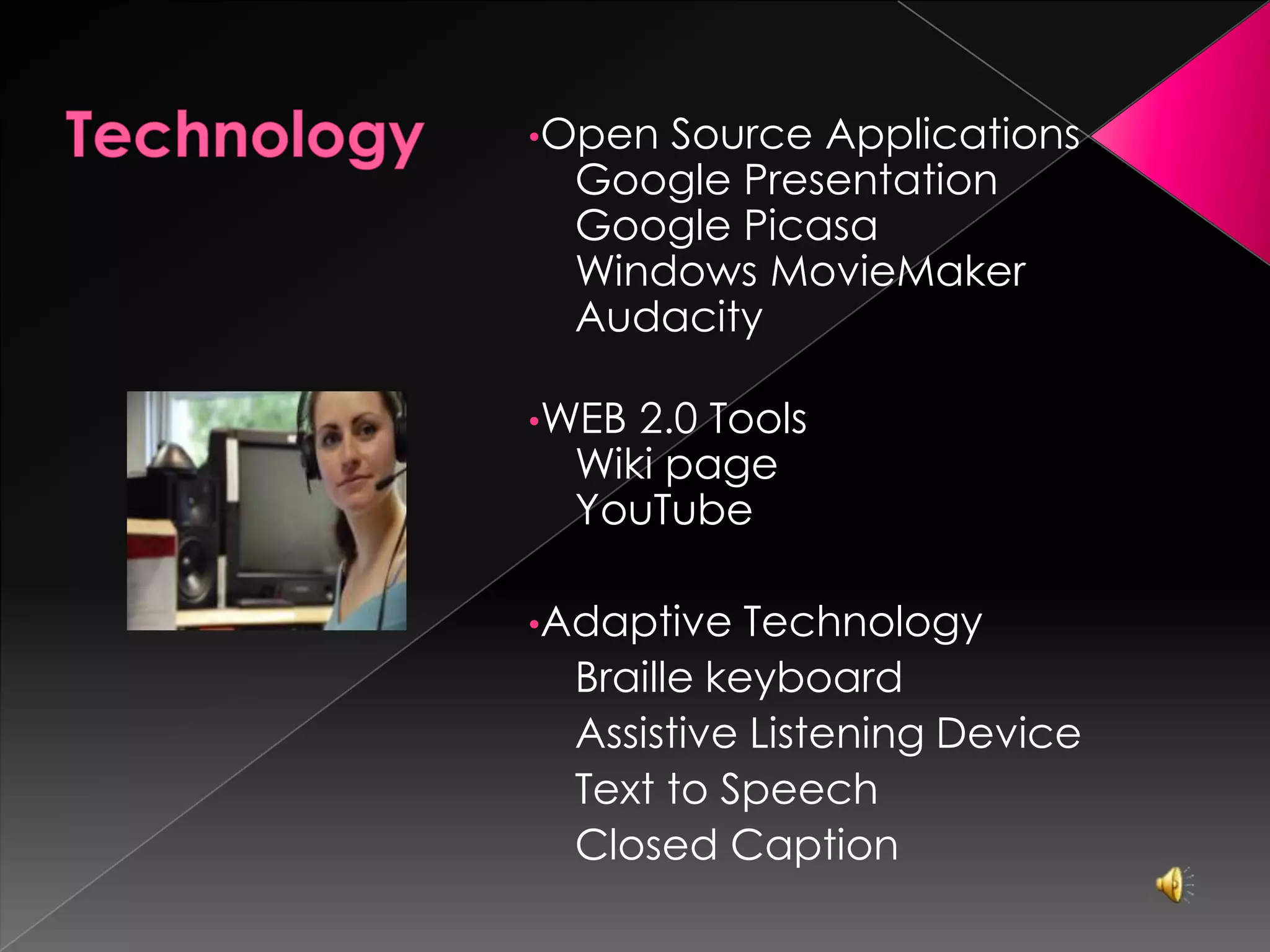  Hearing impaired student