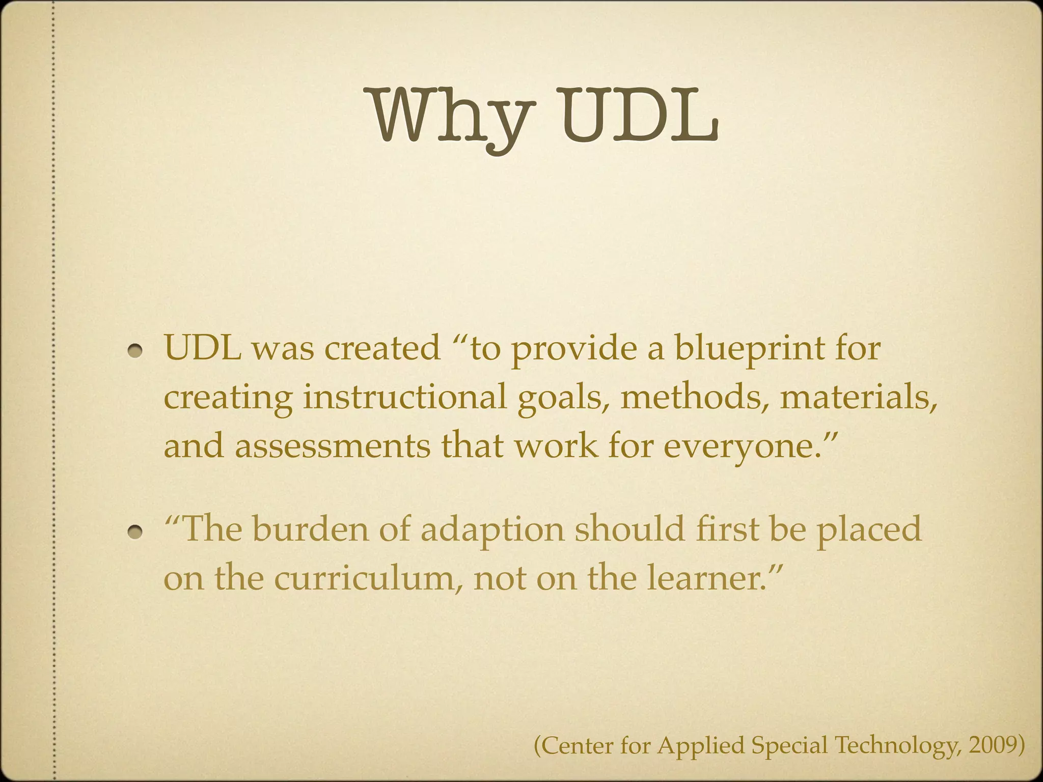 UDL Presentation | KEY