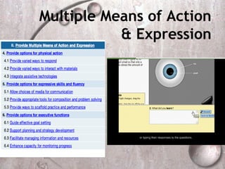 Multiple Means of Action
           & Expression
 