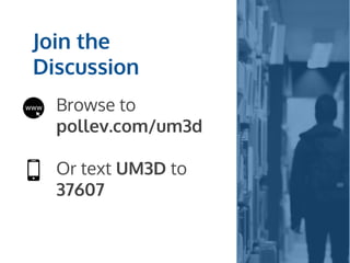 Join the
Discussion
Browse to
pollev.com/um3d
Or text UM3D to
37607
 